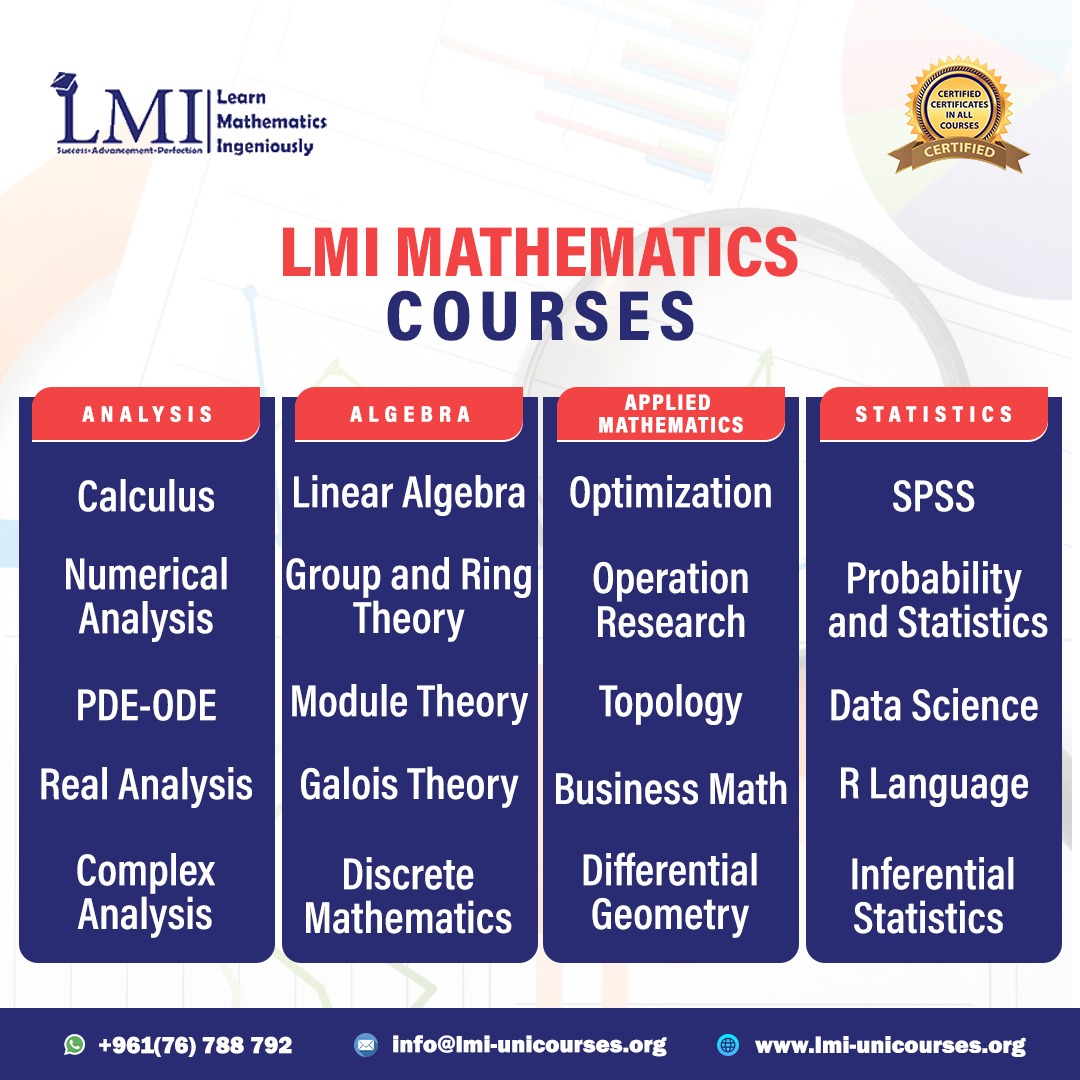 LMI Mathematics courses