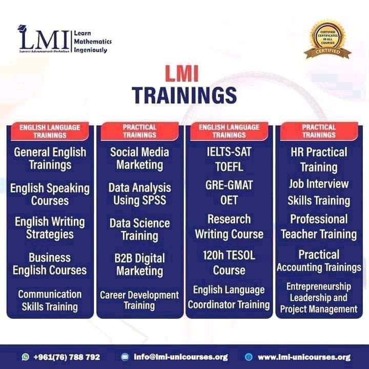 LMI trainings